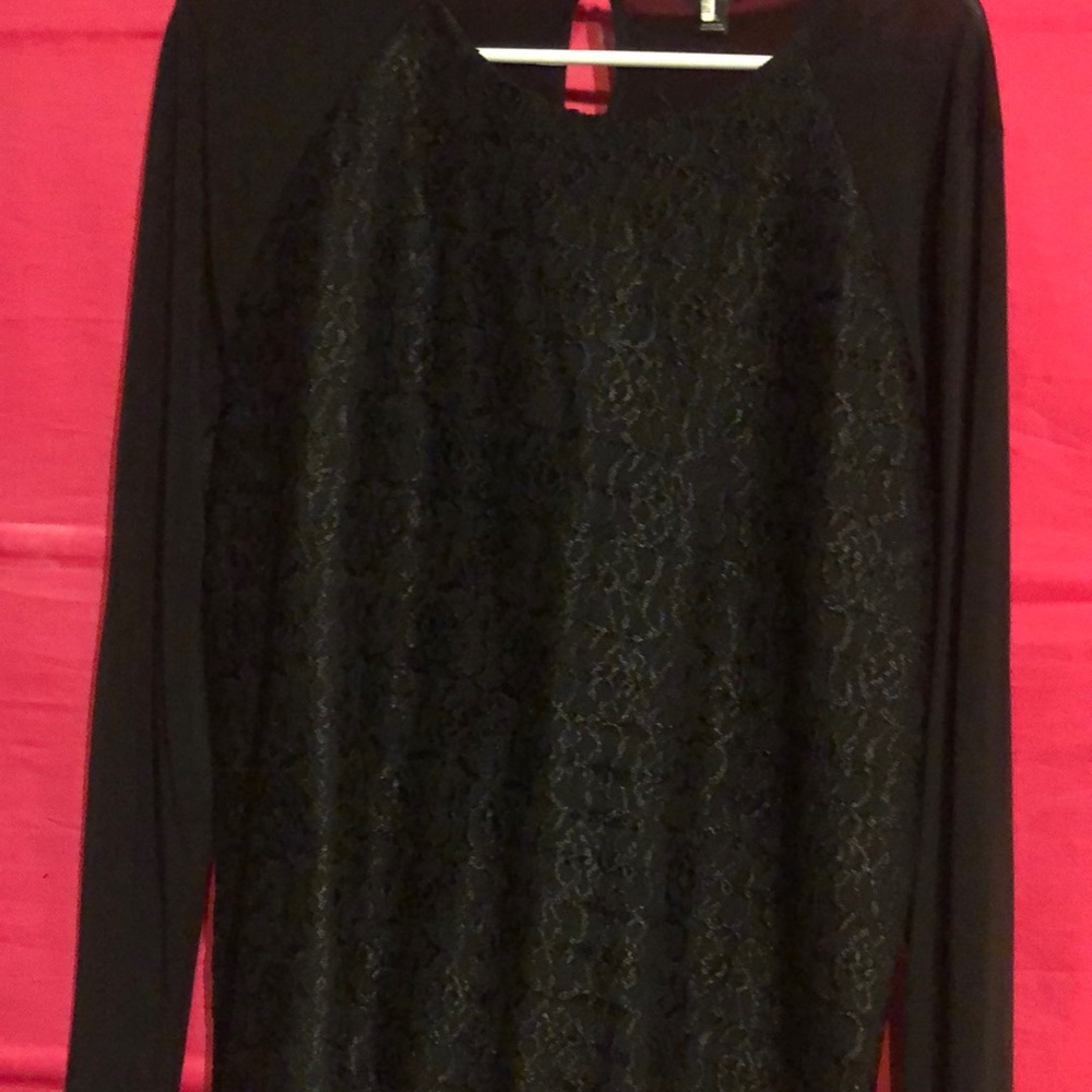 Black long sleeve blouse